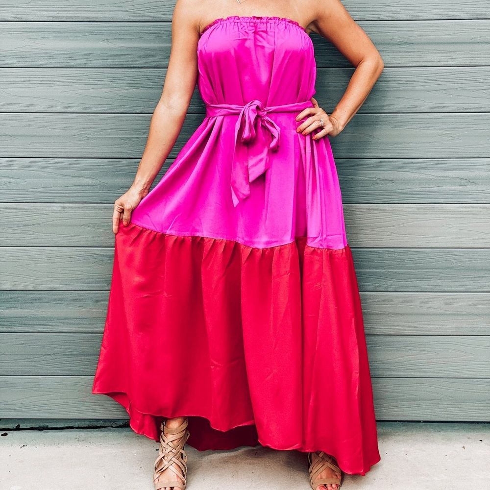 GLAM Colorblock Dress, SM, M and L.